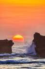 Sunset in Bali, Indonesia, a tropical paradise. Art Print